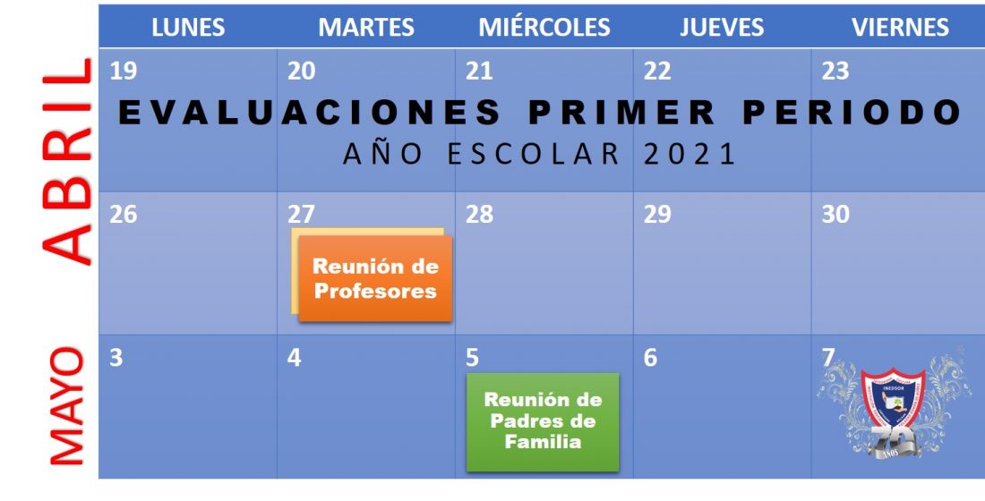 Fechas del primer periodo