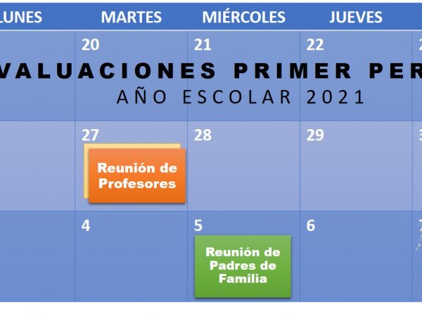 Fechas del primer periodo